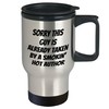Author Gifts for Him, Funny Quote Travel Mug, Sorry This