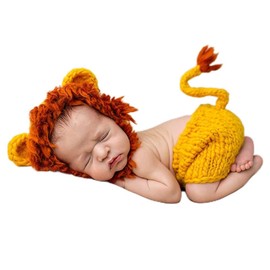 Baby Photography Costume,Newborn Photography Props Lion Costume for 0-2 Months