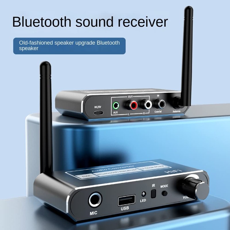 KUNLONGSKY Wireless HiFi DAC Converter Bluetooth 5.2 Receiver Audio Coaxial