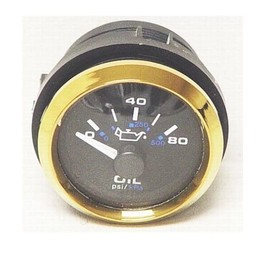 Teleflex Boat Oil Pressure Gauge 100246 | Premier Pro 2 Inch Gold Marine