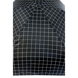 Men's Folding Umbrella, Large, Ribs, 27.6 inches (70 cm), Diameter 47.2 inches (120 cm), Lightweight, Hand Opened, Thin, Flat Storage, Compact, Stylish, Lattice Pattern, Lightweight, Alum/Fiberglass,