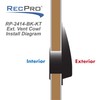 RecPro Trailer Exterior Vent Cowl | Driver's Side Front |