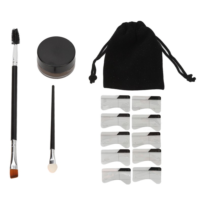 Brow Stamp Trio Kit Waterproof Long Lasting Silky Matte Makeup
