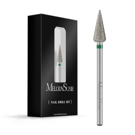 MelodySusie 5.0MM Bud Shape Pedicure Bit, 3/32'' Carbide Tungsten Bits, Suitable for Remove Forefoot Calluses Cuticle Dead Skin Nail Prepare, Beginners Bits, Silver, Series Bit-S, Coarse