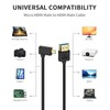 Maxhood Ultra Thin Short Micro HDMI to HDMI Cable 0.3M,