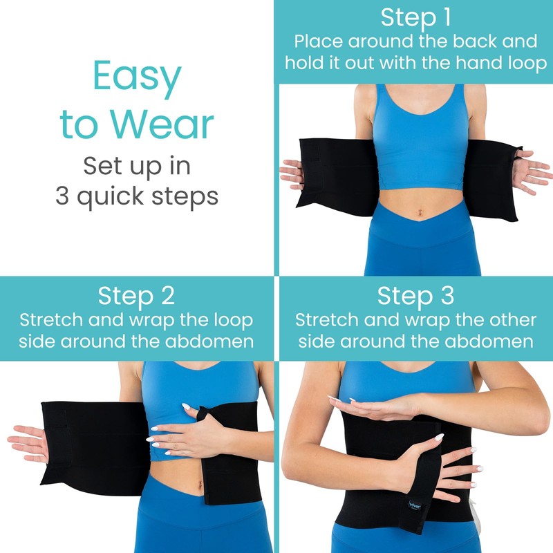Vive Abdominal Binder Post Surgery (4 Panel) - Postpartum Belly
