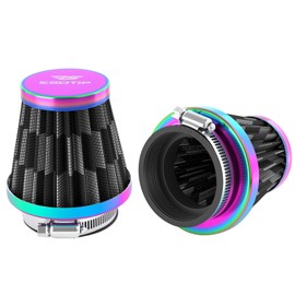 2PCS Motorcycle 58MM Air Filter for ATV SSR TTR Dirt Bike Pit Bike Mini Bike GY6 Scooter Motorcycle High Performance Air Filter