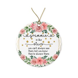 OystersPearl Grammie Christmas Ornament - Xmas Keepsake Gifts for Grammie - Merry Christmas Ornament Printed on Both Sides
