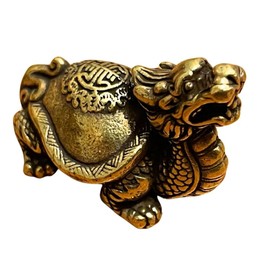 Dragon Turtle Figurine Feng Shui Dragon Figurine Good Luck Lucky Lucky Blue Dragon Dragon Dragon Figurine Interior Living Room Entrance Object Money Luck Up Praying Fortune Up Fortune