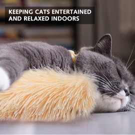 Ezranova 3 Pack Catnip Toys for Indoor Adult Kittens, Interactive Cat Teeth Toy with Catmint,Built-in Catnip and Sound,Crinkle Pillow Plush for Indoor Cats Scratch Chewing Teeth Grinding