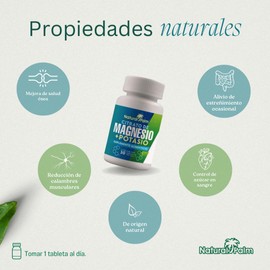 Citrato de magnesio + potasio 30 tabletas de 750mg I Suplemento alimenticio I Tabletas para 30 días o usos