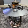 Naokin Metal Round Lantern Shade, Camping Oil Lantern, Flat Reflector