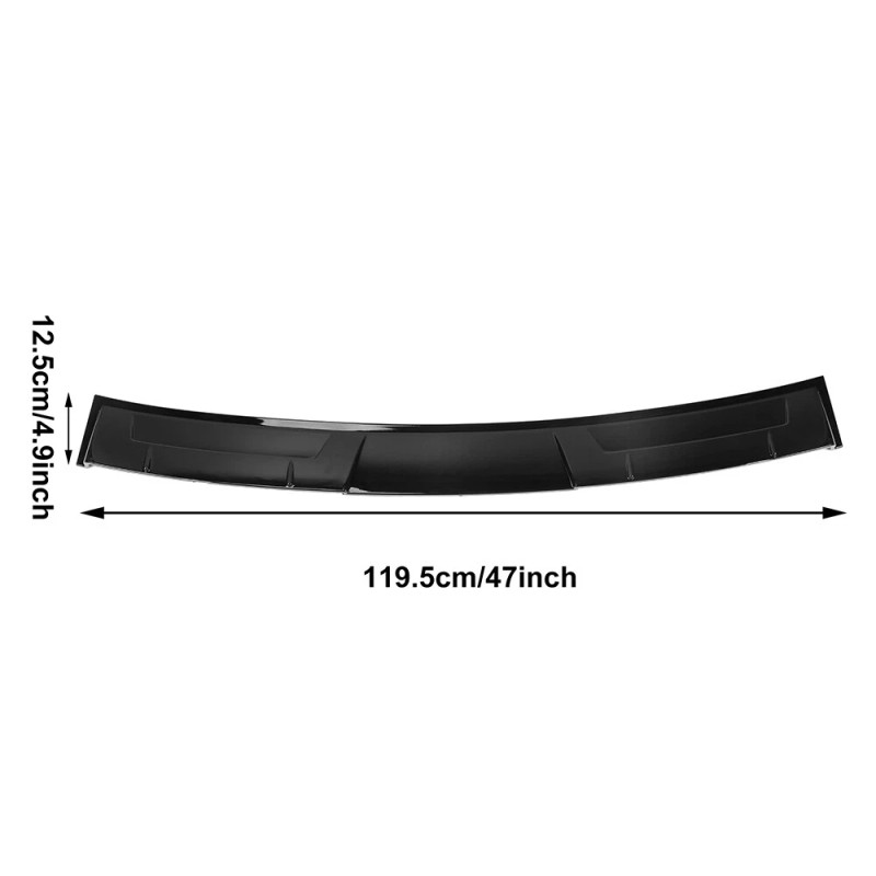Unbranded For Honda Accord 08-22 Glossy Black Rear Window Roof