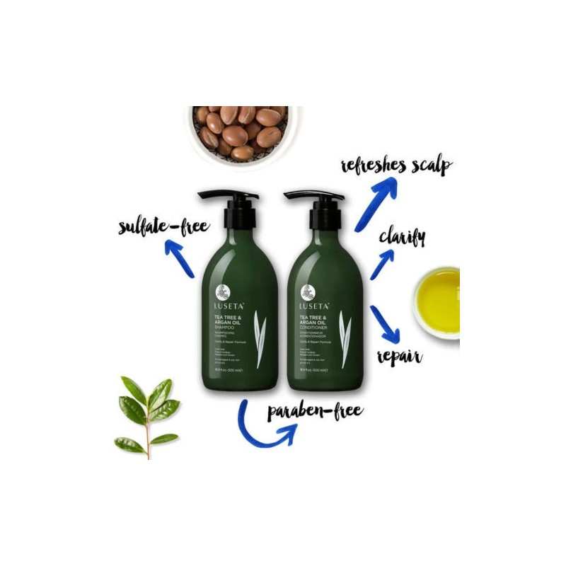 Juego de champú y acondicionador de aceite de árbol de