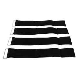 WHAMVOX 4pcs Adjustable Foot Pedal Straps for Leg Exerciser Machine Durable Fitness Tool for Home Gym Leg Training Design with Iron Buckles Versatile Use for Resistance Training and Cargo