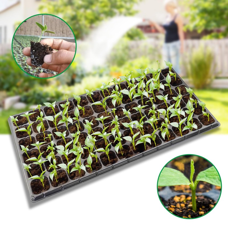 RooTrimmer 10 Pack 1020 Seed Starter Trays and 10 Pcs
