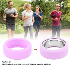 Diyeeni Silicone Ring Cover Compatible with All Smart Rings on the Market, Universal Elastic Protective Case Silicone, Smart Health Ring Protector for Working Out (M)
