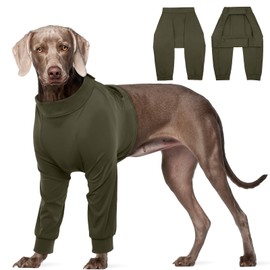 Kuoser Dog Bodysuit After Surgery for Male and Female Dogs, Anti-Licking Protective Suit After Castration, Breathable Body for Dogs, Anti-Wound Licking Surgical Body Dog, Lying Quill & Elbow
