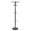 OUKANING Metal Coat Rack Floor Standing Coat Tree with 16