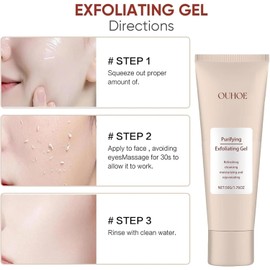 2 piezas de gel exfoliante purificante, gel exfoliante facial y corporal para todo tipo de piel, crema purificante, Puri