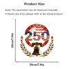 5Pcs USA 250th Anniversary Window Decals for Cars, Trucks, SUVs,