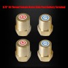 Ampper 3/8-16 Thread Female Brass Battery Terminal Post Adapter Battery