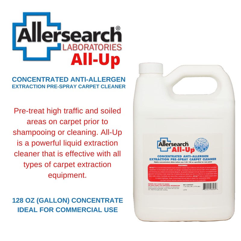 Allersearch All-Up Concentrated Anti-Allergen Carpet Spot Spray 1 Gallon (128