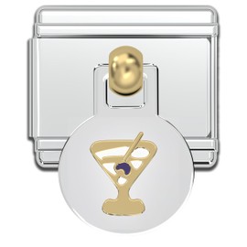 Fablinks Italian Bracelet Charms, 9mm Stainless Steel Charm Link for Women, Modular Jewelry Links for Men (Martimi)