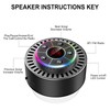 Docooler IPX7 Waterproof Bathroom BT Speaker Dustproof Shockproof LED Time