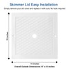 SPX1082E Pool Skimmer Cover 10 Inch - Heavy Duty Plastic