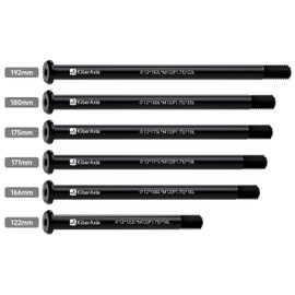 12mm Thru Axles for Bike Forks and Rear Shock, Aluminum Alloy Hubs Adapter Axle, Thread Pitch: 1.75 mm/Length: 175mm