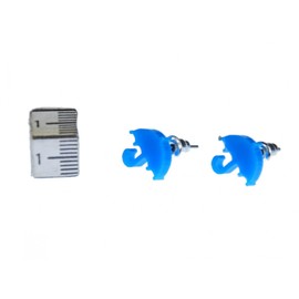 Umbrella Earrings Ear Studs Miniblings Rainy Weather Acrylic Laser Cut Blue