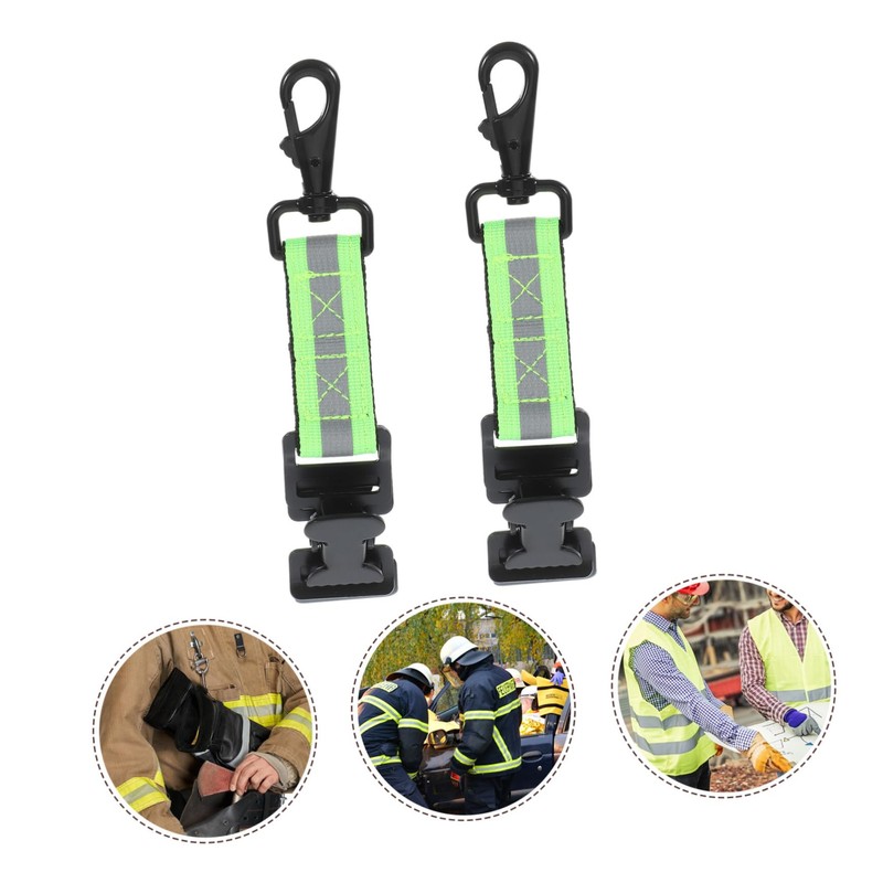 Hohopeti 2pcs Firefighter Glove Holder Straps Double Clasp Design Construction