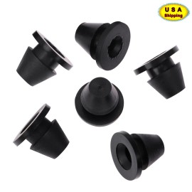 Unbranded Black Rubber Side Cover Grommet For Harley Electra Road Glide King FLHR FLHT US