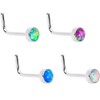 Body Candy Steel Multi 3mm Synthetic Opal Press Fit L