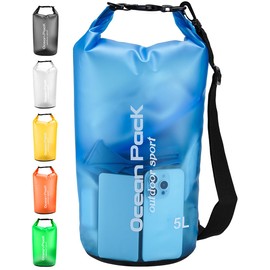 Henrycares Dry Bag Waterproof Bag, 20L 10L 5L 2L Waterproof Pack Sack with Shoulder Strap, Swimming, Bathing, Beach, Canoe, Stand Up Paddling, Diving