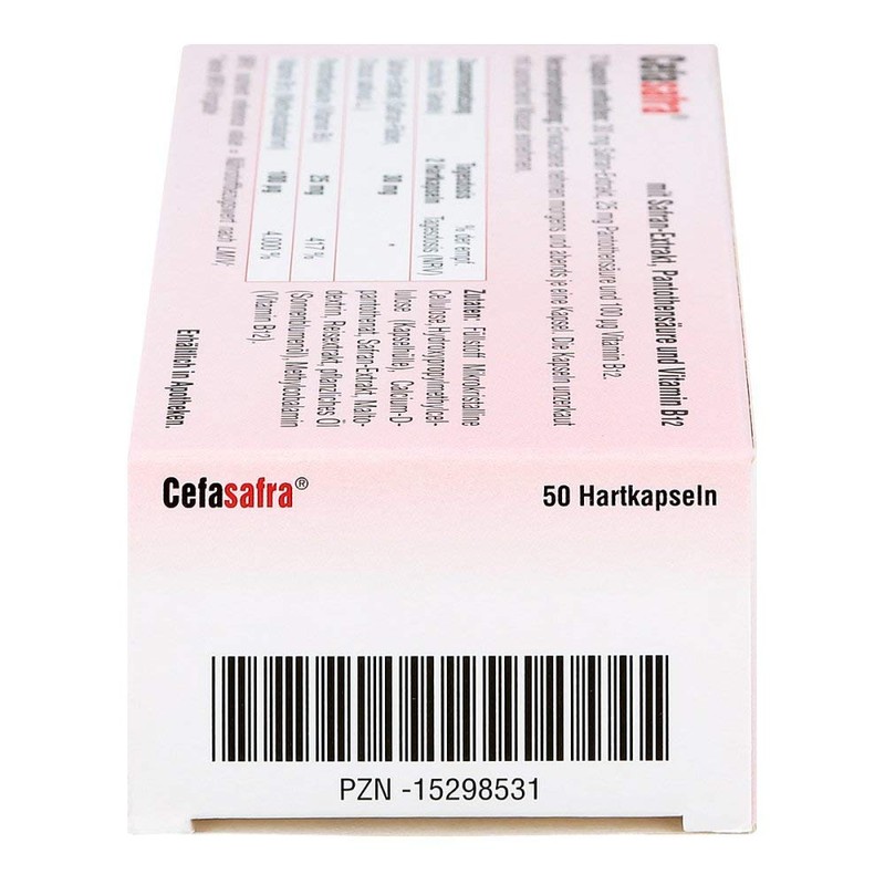 Cefasafra Capsules for Psyche, Nerves and Mental Performance, Pack of