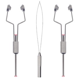 XFISHMAN Fly-Tying-Bobbin-Holder 2 Pack Fly Fishing Ceramic Bobbin with Bobbin Threader Holder Fly Tying Tools Set (Ceramic Bobbin 2 Pack & 1 Bobbin Threader)