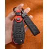 YINEOR Key Fob Cover Leather Car Key Case Keychain Fob