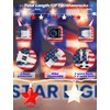 20-Light Patriotic Star String Lights, Red White and Blue LED