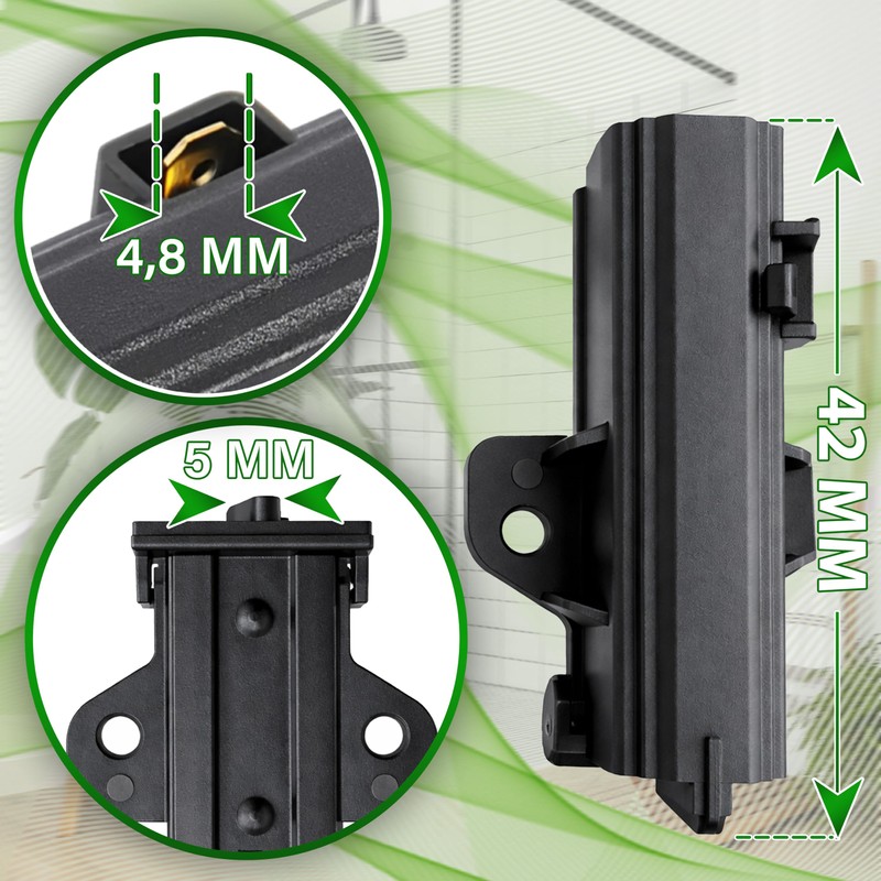 Pack of 2 Carbon Brushes for Electric Motor Washing Machine