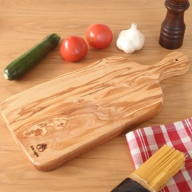 Artelenyo Cutting Board, Cutting Board, Wooden, Olive, Made in Italy (Medium) S