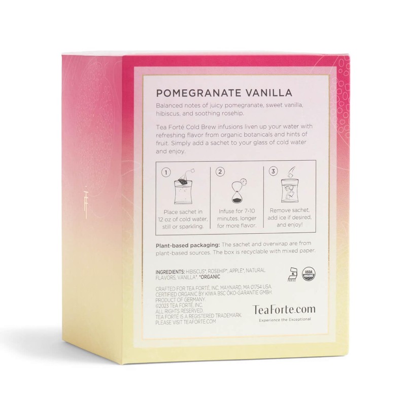 Tea Forte Cold Brew Pomegranate Vanilla Iced Tea Infuser