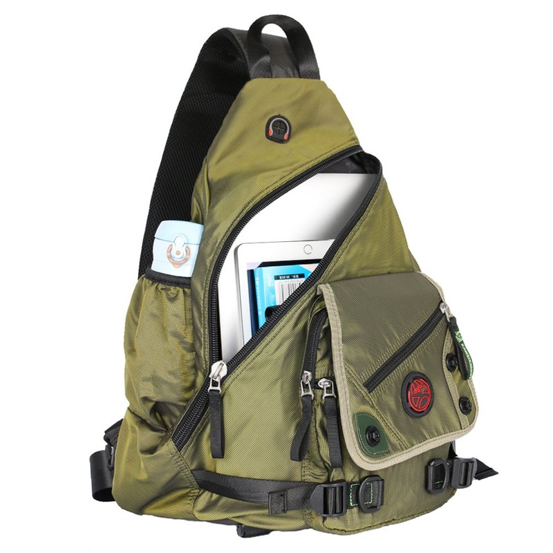 Kawei Knight Large Sling Bag Laptop Backpack Cross Body Messenger