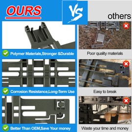 Upgraded WPW10546503 W10546503 Dishwasher Top Rack Adjuster Compatible with Kitchenaid Dishwasher Parts Upper Rack W10546503 dishwasher replacement parts For Whirlpool kenmore Dishwasher Rack(8 Packs)