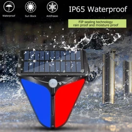 Outdoor Alarm Strobe Light,Waterproof Motion Sensor Flashing Light | Security Siren Light, Outdoor Detector, 4 Modes, 100dB Sound, Siren Solar Light for Yard, Villa