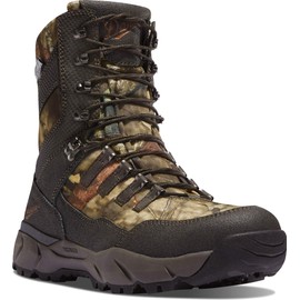 Danner Vital 8” Waterproof Hunting Boots for Men Insulated with 400g Thinsulate Ultra, Leather & Textile Upper, Comfort Footbed & Traction Outsole, Mossy Oak Break-Up Country - 10.5 EE