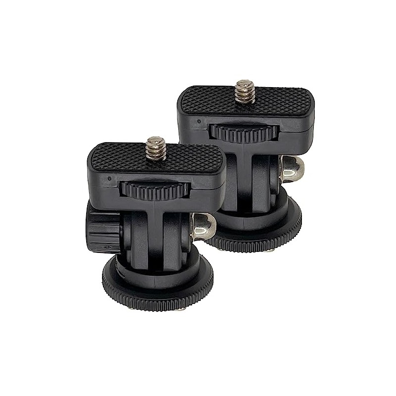 YAAAM Cold Shoe Conversion Adapter, Various (1/4 Male Convex (10