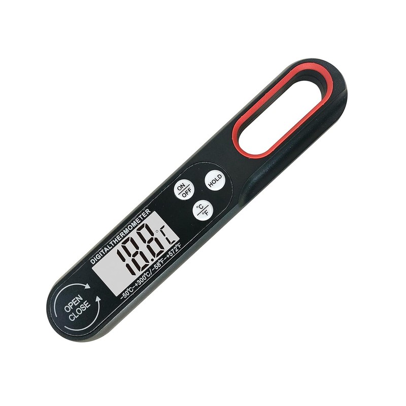 A.D. International Digital Meat Thermometer for Cooking with Backlit Waterproof