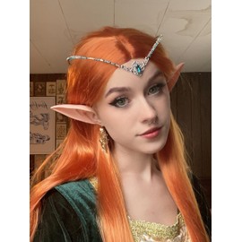 MOSTORY Handmade Goddess Rhinestone Tiara Crown - Fairy Crystal Headpiece Royal Princess Quartz Headband for Women Girls Wedding Bridal Shower Fae Ball Renaissance Party Blue